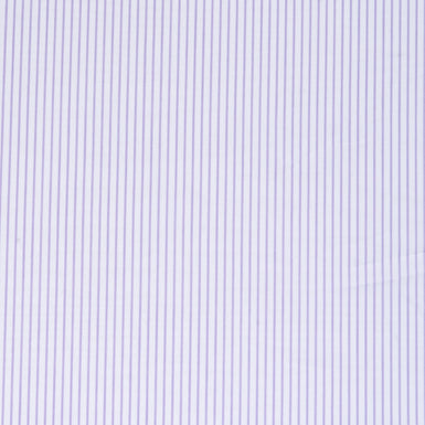 Soft Purple Striped Stretch Shirting Cotton