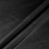 Black Ribbed Stretch Cotton Corduroy (A 2m Piece)