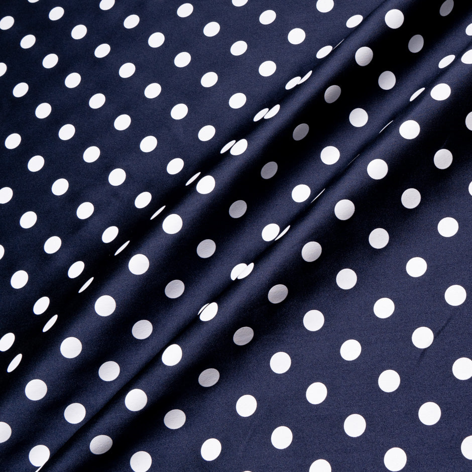 Twilight Blue Silk Blend Mikado Fabric main image 1