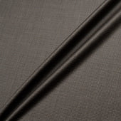 Brown Checkered Super 170s Wool & Silk Blend Suiting