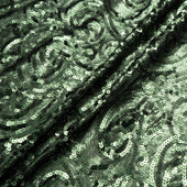 Hunter Green Micro Sequinned Tulle