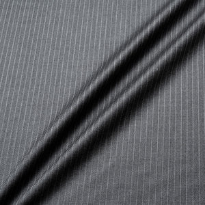 Grey Pinstriped Super 110s Pure Wool