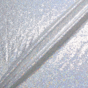 All Over Micro Silver Sequinned Tulle