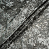Pewter Grey Metallic Silk Blend Cloqué