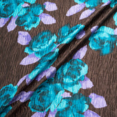 Printed Silk & Wool D'Esté Cloqué