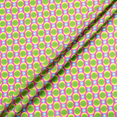 Double Vision Green Spotted Pink Dani Maki Cotton