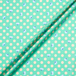 Cream Spotted Mint Green Dani Maki Cotton