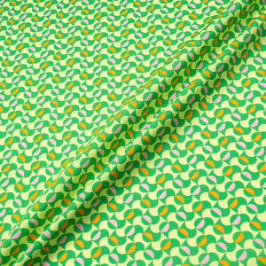 Green Two-Tone Geometric Printed Pure Cotton