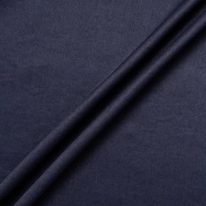 Midnight Blue Stretch Cotton & Linen Denim