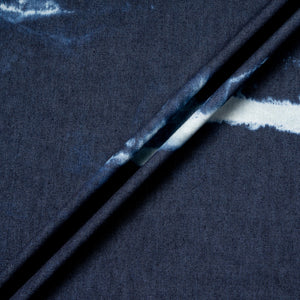 Dark Indigo Tie Dye Pure Cotton Denim