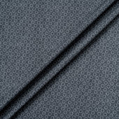 Dark Blue Circle Printed Cotton