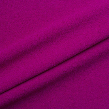 Magenta Pink Microfibre Double Twist Crêpe