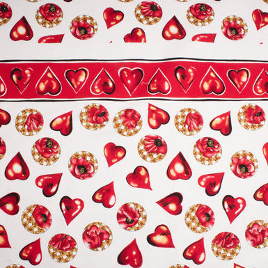 Hearts Printed Luxury Cotton