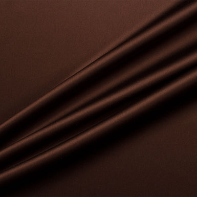 Chocolate Brown Silk Satin