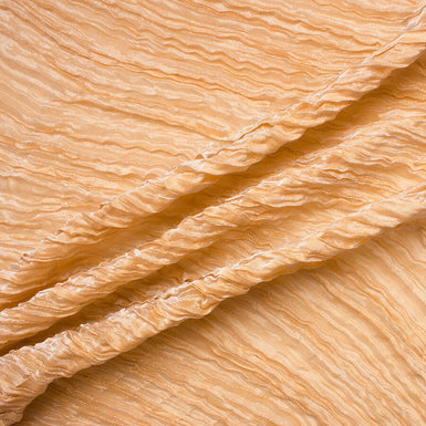 Sand/Gold Two-Tone Crinkled Chiffon