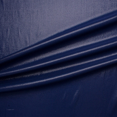 Dark Blue Metallic Silk Lamé