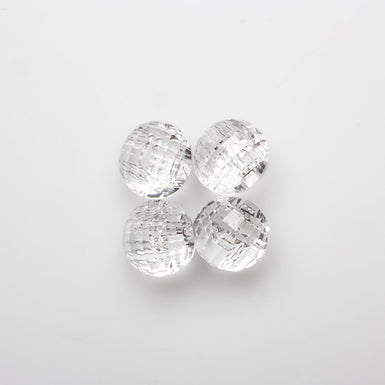 Clear Faceted Dome Shaped Button