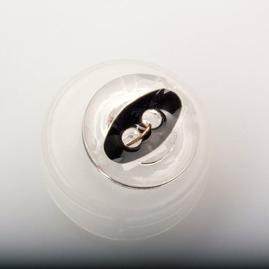 Small Clear Plastic Black Eyelet Button