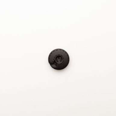 Matte Black Stitched Arrow Button - Medium