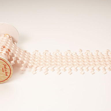 Pale Pink Woven Lacquered Trim