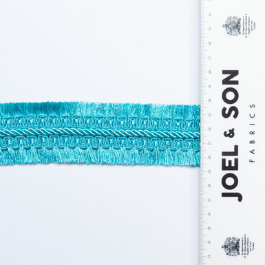 Rich Turquoise Wide Fringed Trim