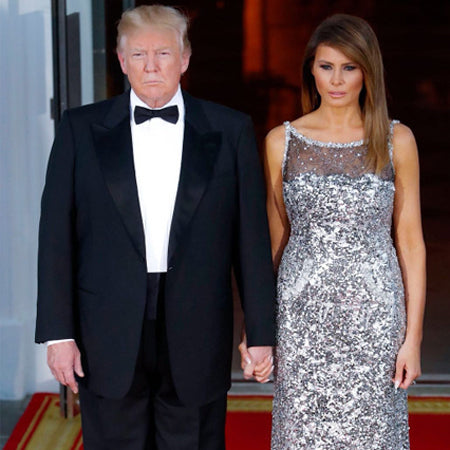 Melania Trump's glamorous first state dinner look