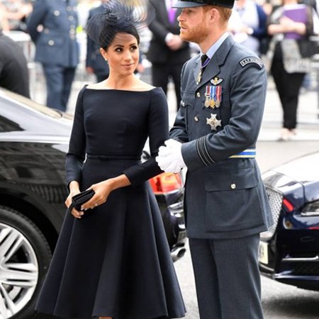 Meghan Markle In Dior At The RAF 100th Anniversary Celebrations