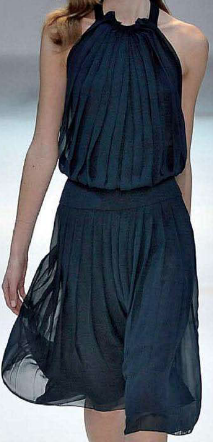 French Blue Silk Organza