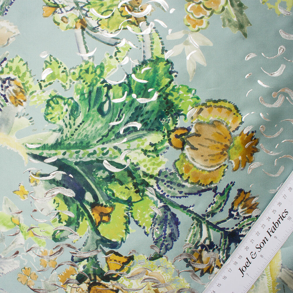 Hand Painted Watercolour Silk Mikado