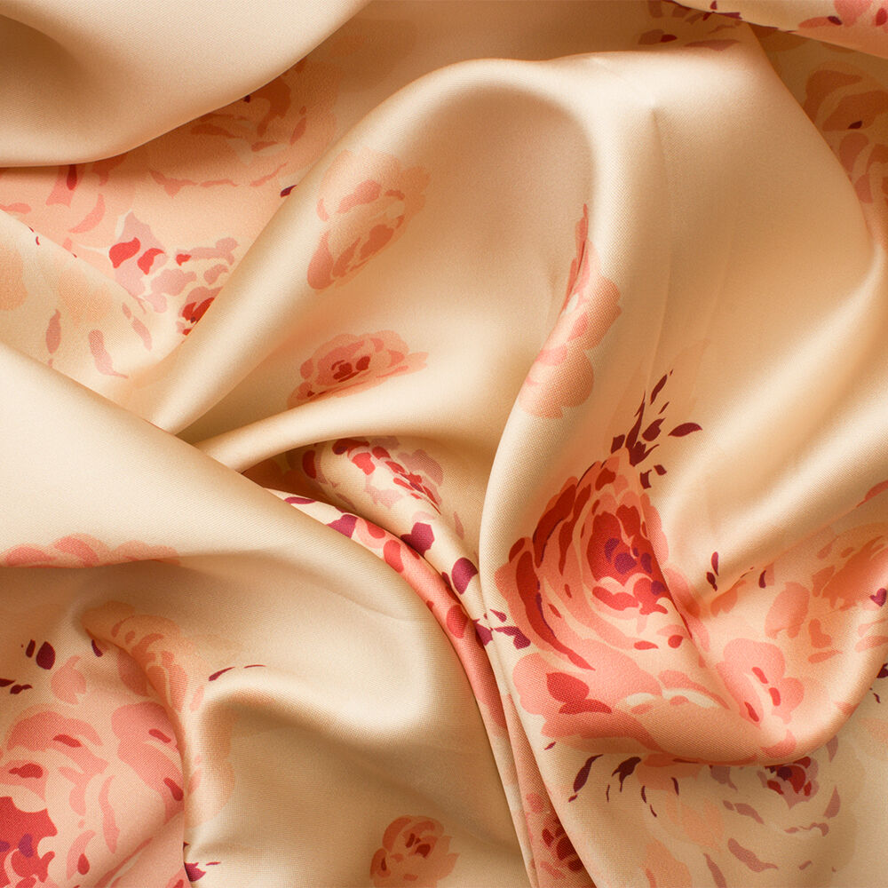 Antique Floral Printed Mikado Microfibre (A 2.80m PIece)