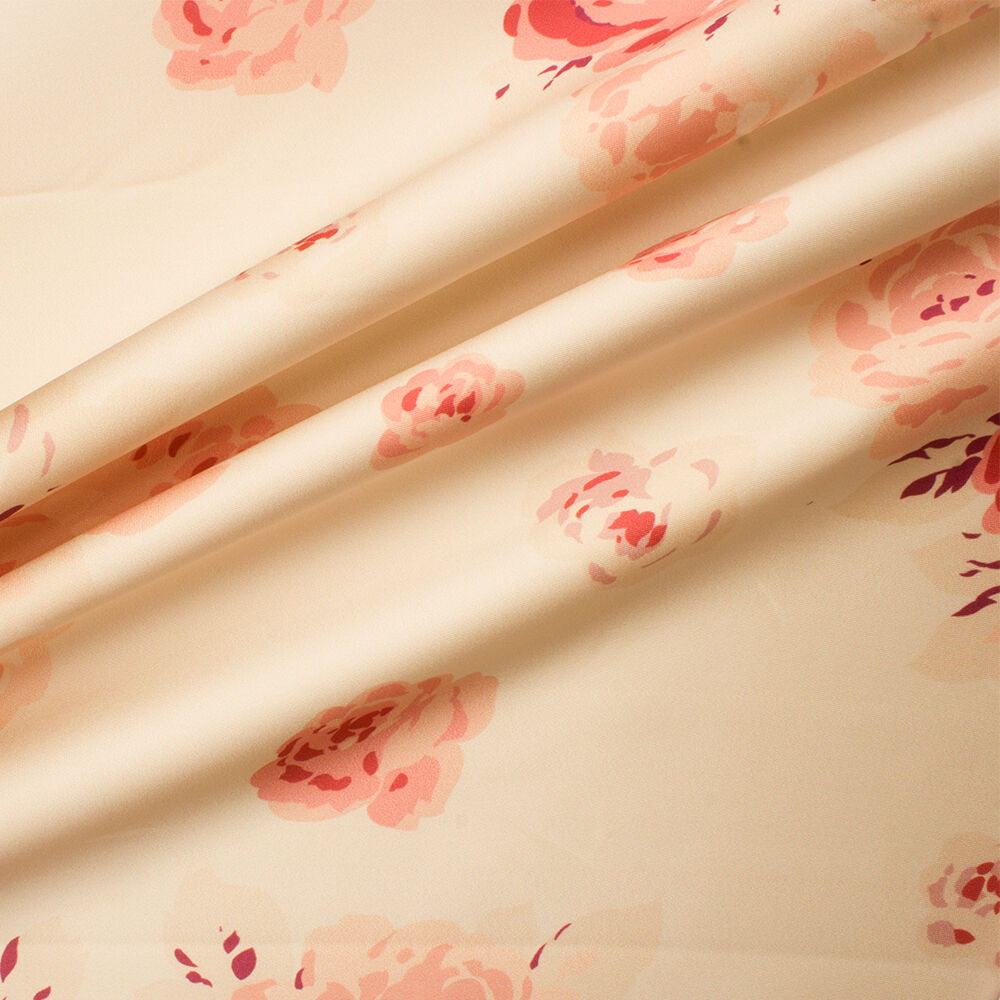 Antique Floral Printed Mikado Microfibre (A 2.80m PIece)
