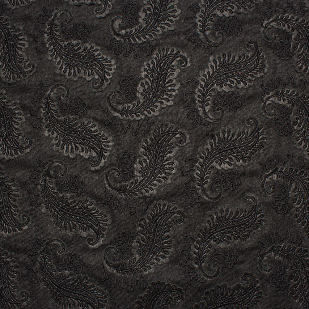 Grey Floral Laser Cut Wool Coating