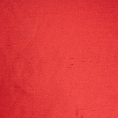 Crimson Red Silk Shantung