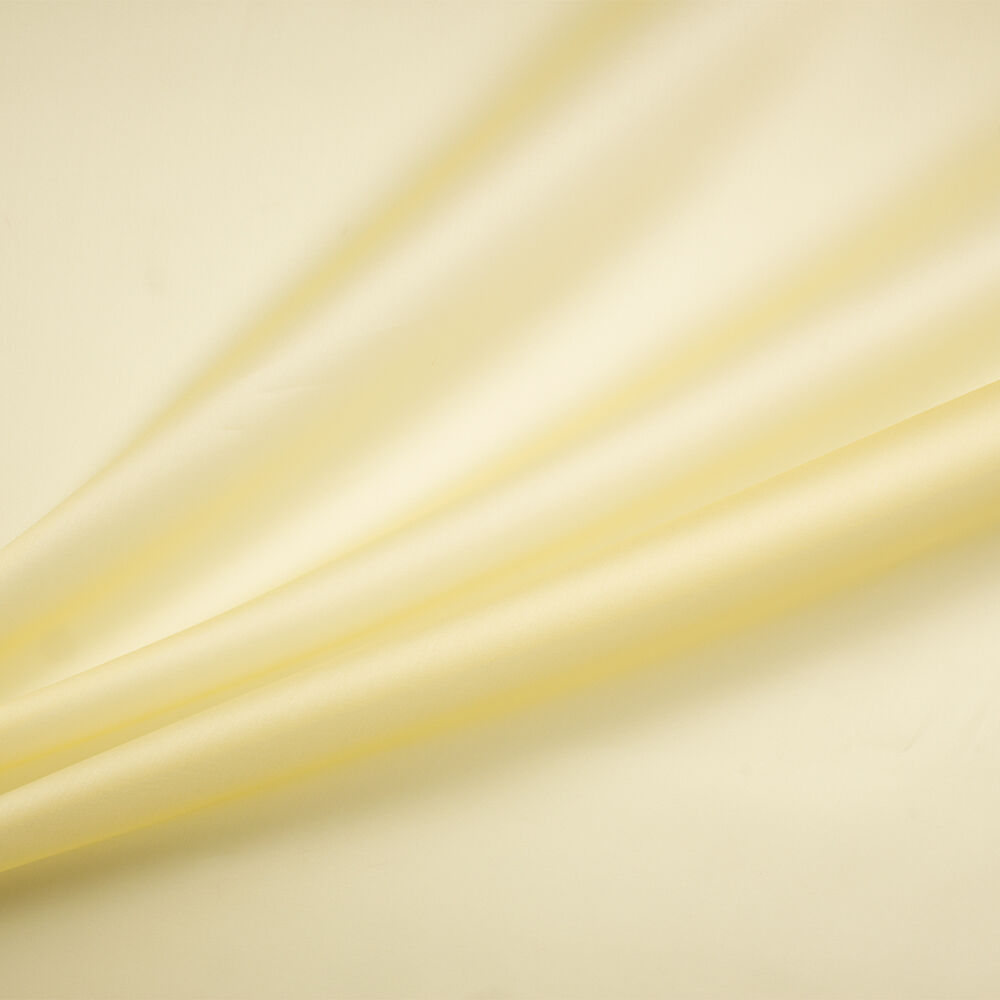Soft Lemon Yellow Silk Organza