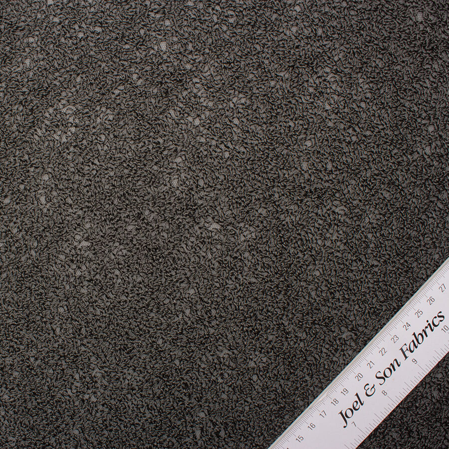 Grey Heavy Embroidered Tulle