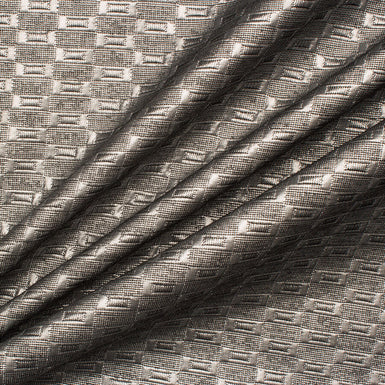 Silver Grey Metallic Jacquard (A 3.60m Piece)