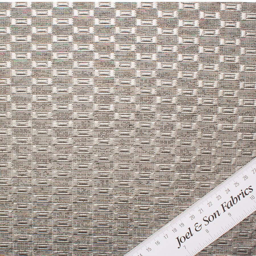 Silver Grey Metallic Jacquard (A 3.60m Piece)