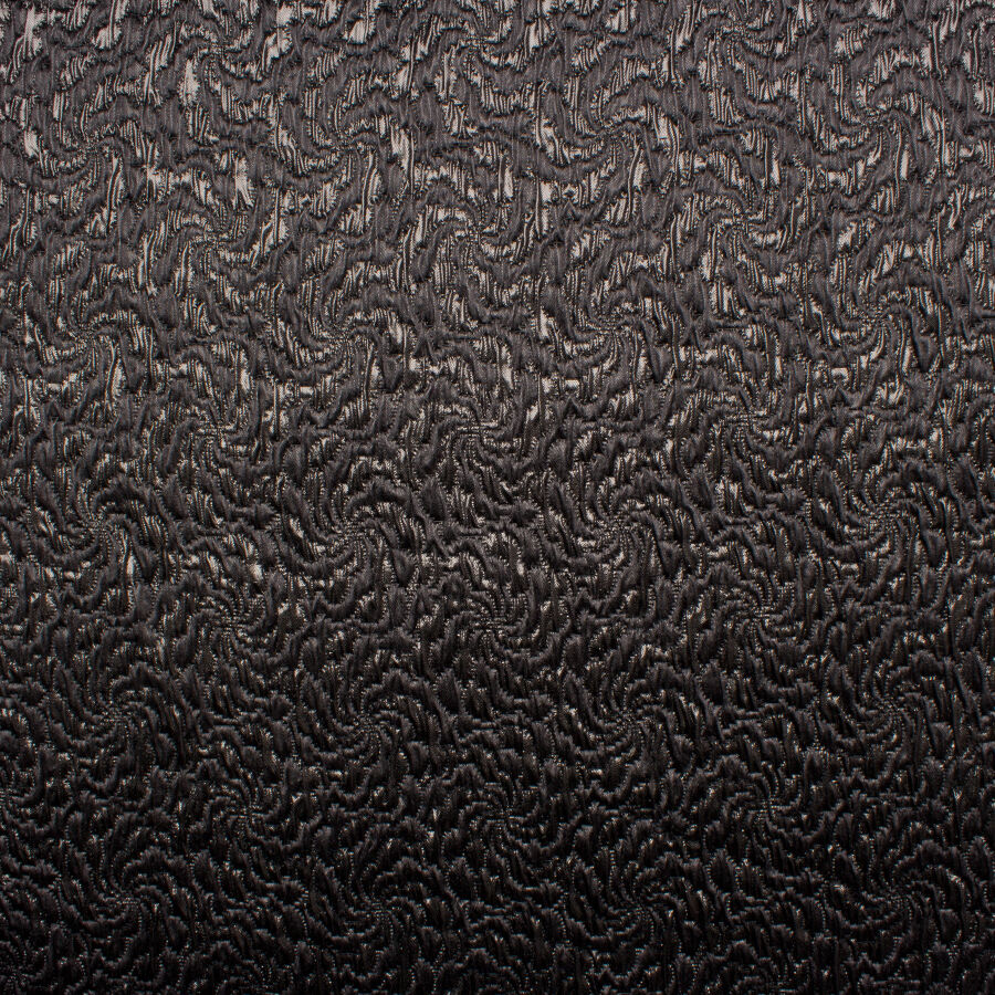 Midnight Blue/Black Metallic Cloqué