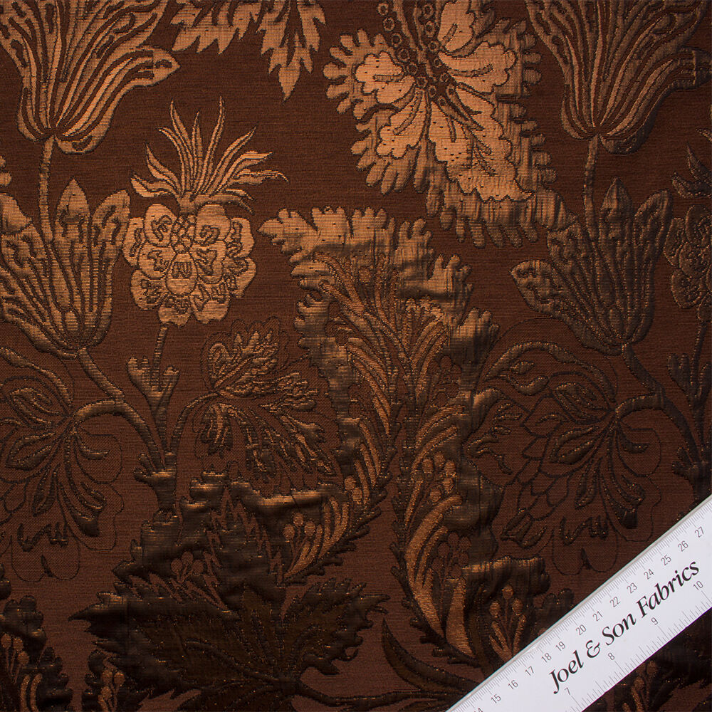 Two-Tone Rich Brown Cloqué