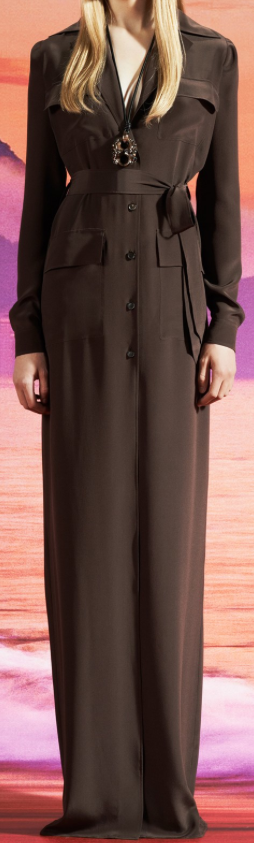 Chocolate Brown Silk Marocain Crêpe (A 2m Piece)