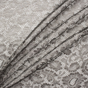 Pewter Metallic Chantilly Lace