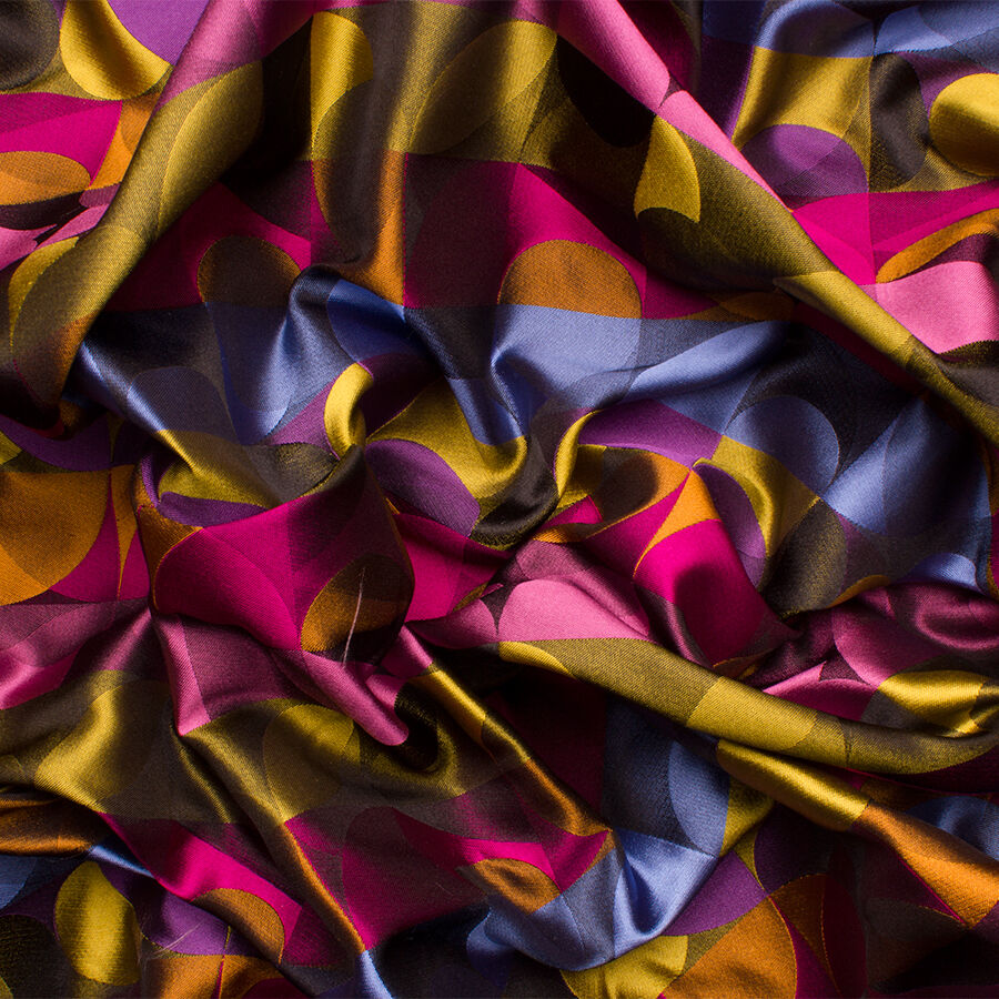 Multi-Coloured Silk Jacquard