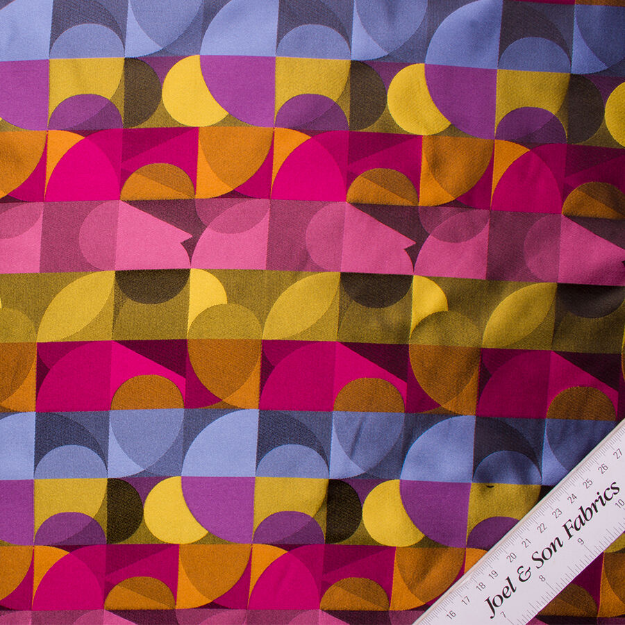 Multi-Coloured Silk Jacquard