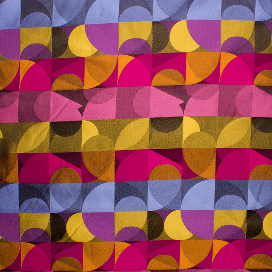 Multi-Coloured Silk Jacquard