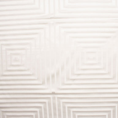 Ivory Geometric Silk Jacquard (A 3.10m Piece)