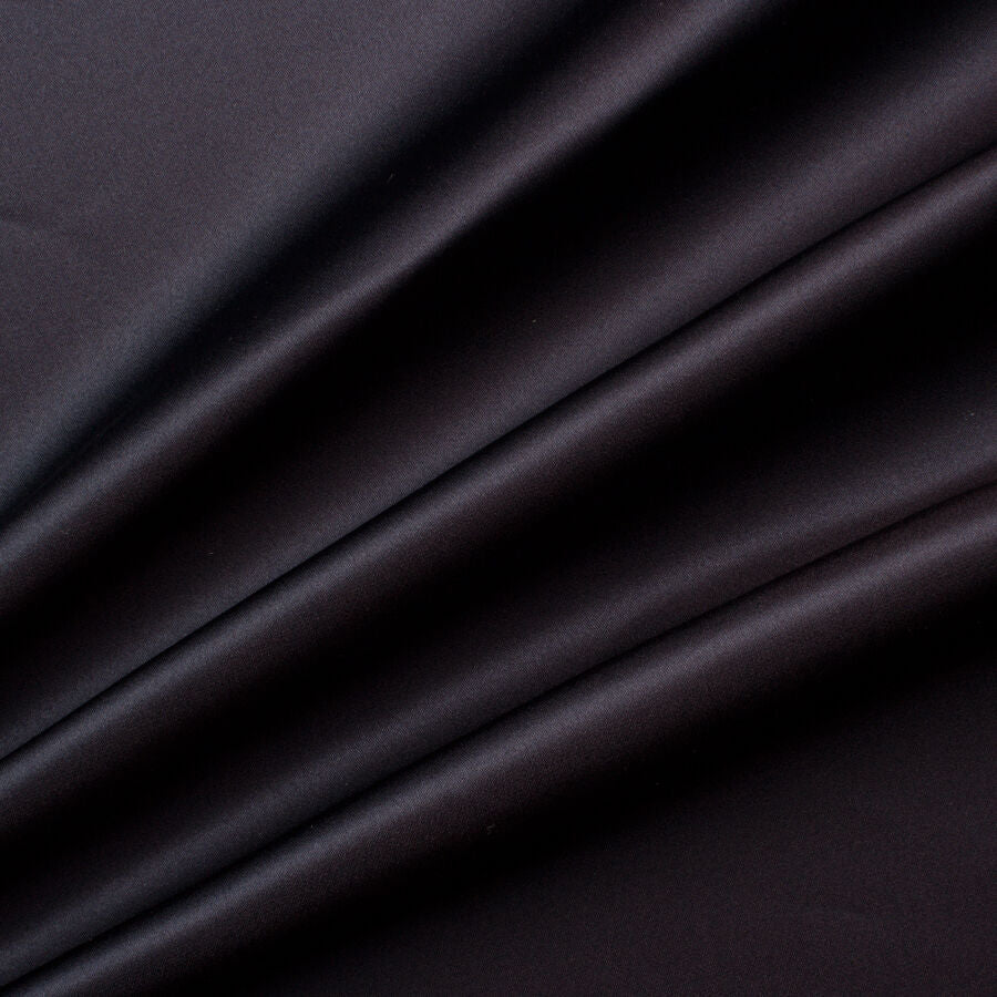 Midnight Double Faced Duchess Silk Satin
