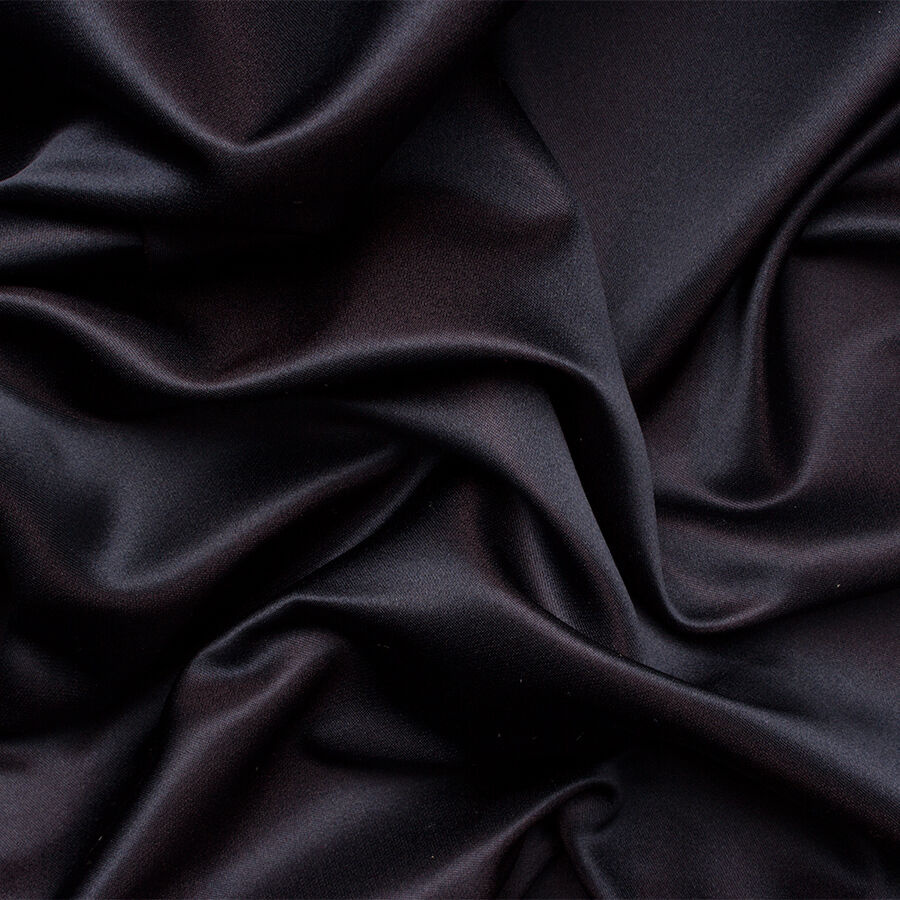 Midnight Double Faced Duchess Silk Satin