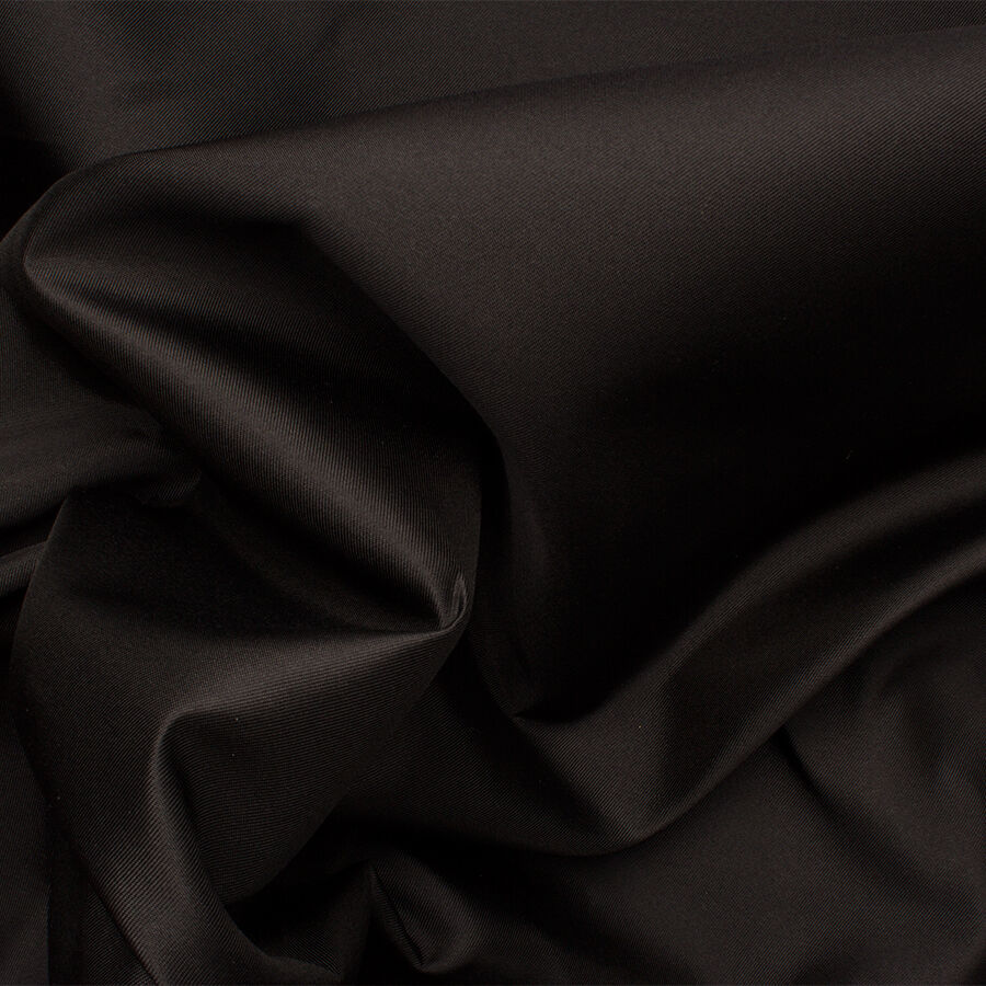 Jet Black Silk Mikado