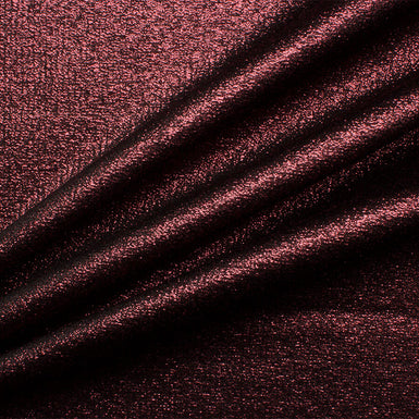 Metallic Bordeaux Wool Blend