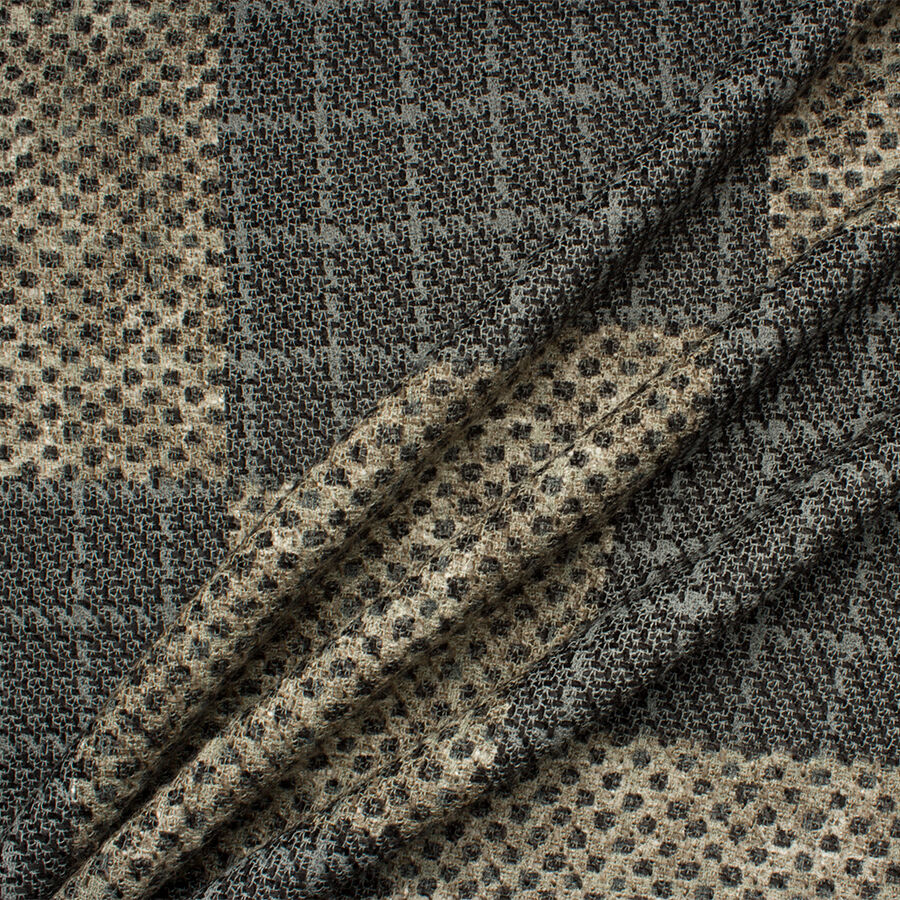 Grey/Brown Patchwork Wool Knit